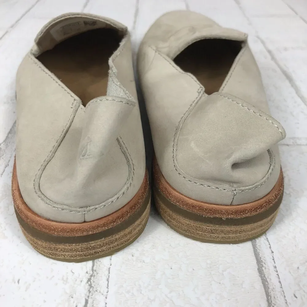 SPERRY Women's Ivory / Off White Anchor Leather Slip On Shoe sz 5.5 STS83414 - Picture 6 of 6